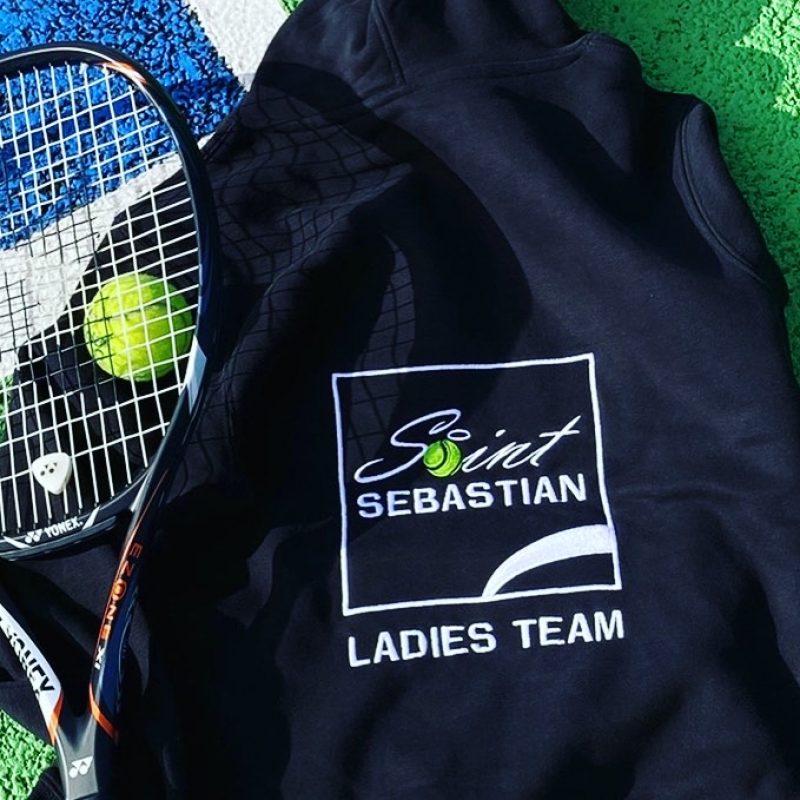 Embroidered hoodies for St. Sebastian Tennis